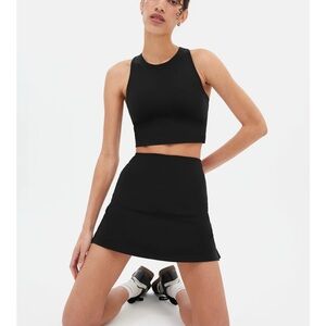 *SET* NWT Girlfriend Collective Black Skort and Top, Size Small